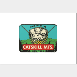 Vintage Style Catskill Mountains Posters and Art